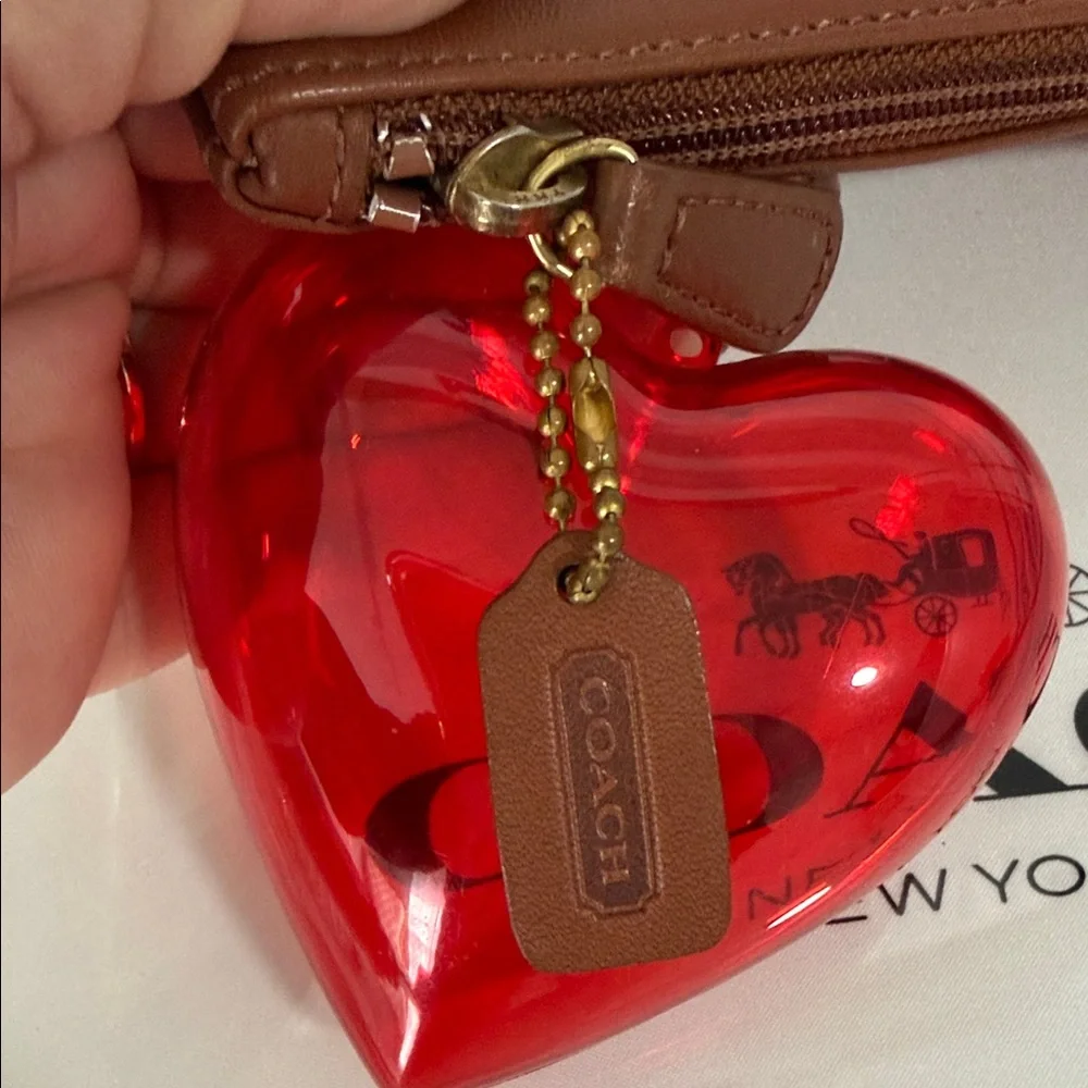 Coach Tan Leather Pouch - Picture 4 of 10